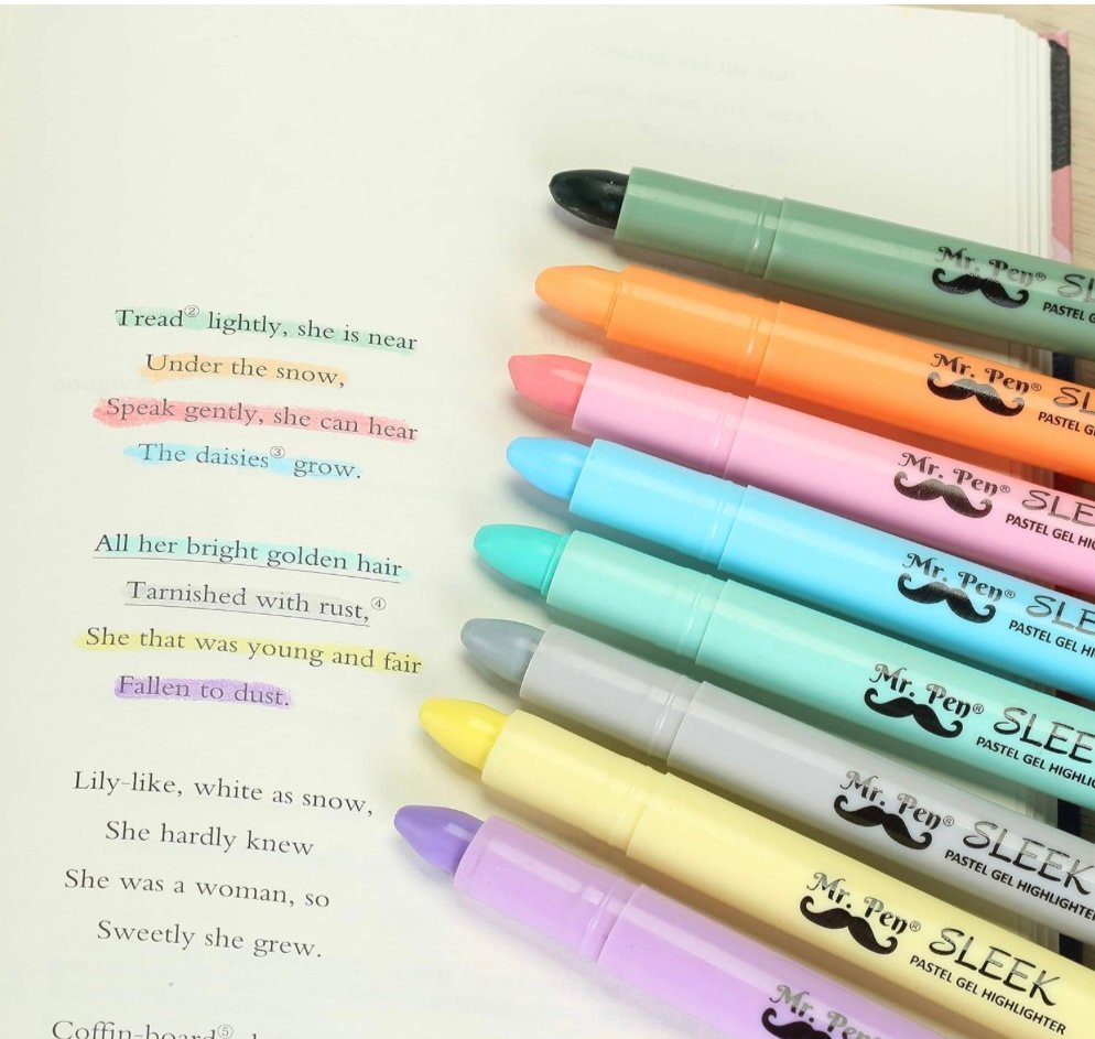 Paquete de 25 rotuladores pastel de colores surtidos, resaltadores de la  Biblia, paquete grande de marcadores para regalo del día del niño