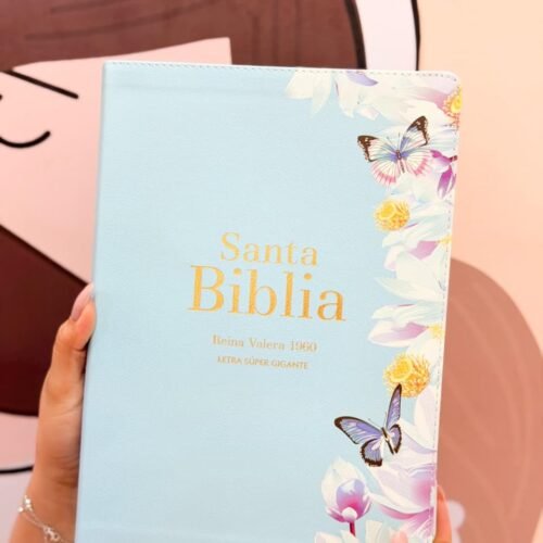 Biblia RVR 1960 - Letra Súper Gigante - Azul claro