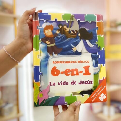 Puzzle Bíblico 6 en 1 para Niños (Edades 3-5) | Actividades e Historias Bíblicas (Rompecabezas Bíblico 6 En 1