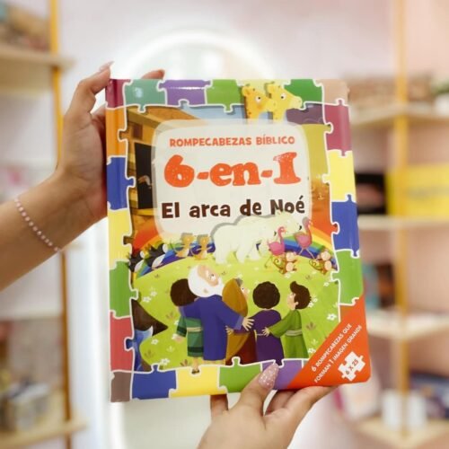 Puzzle Bíblico 6 en 1 para Niños (Edades 3-5) | Actividades e Historias Bíblicas (Rompecabezas Bíblico 6 En 1/ 6 -in- 1 Puzzle Bible Book