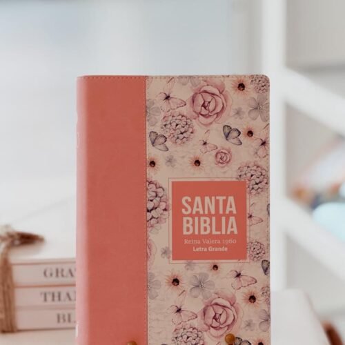 Biblia RVR 1960 Letra Grande - Tamaño manual - Rosa claro
