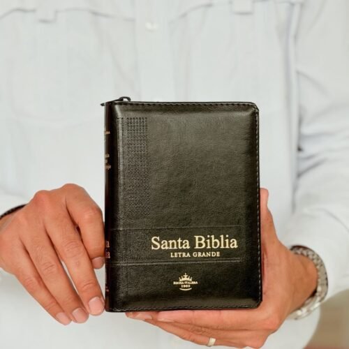 Biblia con Bolsillo RVR.16cPJRZTI Biblia bolsillo negra, canto dorado, cierre