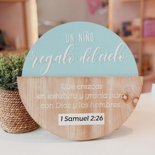 CUADRO CELEBRACIÓN UN NIÑO REGALO DEL CIELO / 1 SAMUEL 2:26