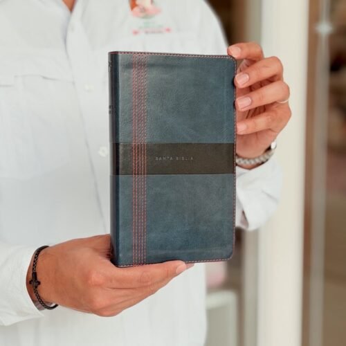 NBLA, Santa Biblia, Ultrafina, Letra grande, Leathersoft, Azul, Palabras de Jesús en rojo (Spanish Edition)