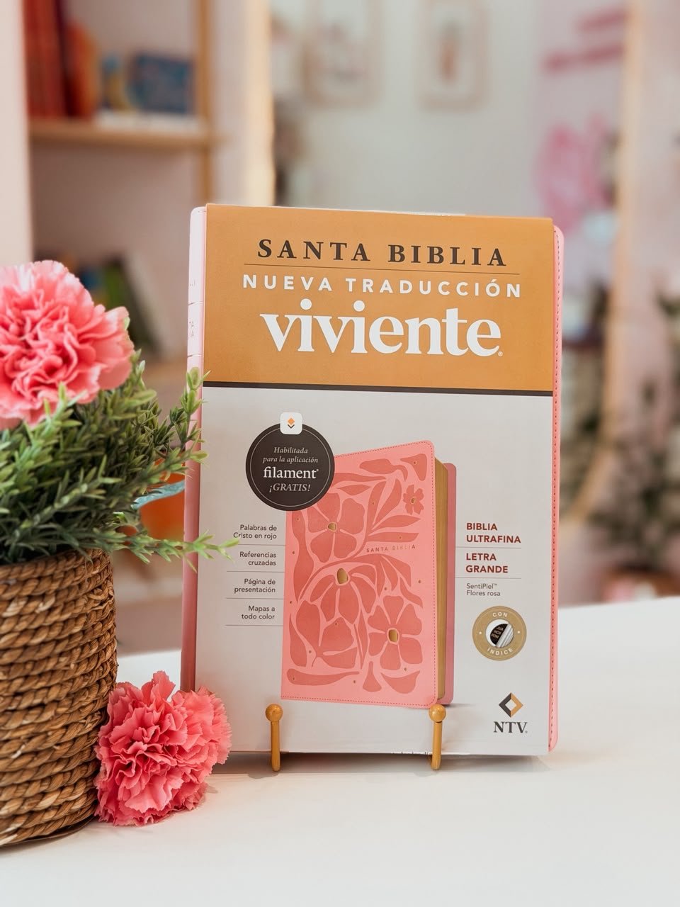 NTV Biblia ultrafina, letra grande con Filament