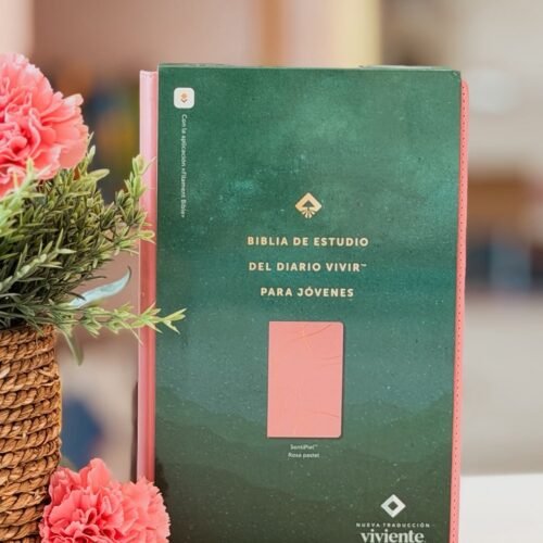Biblia NTV | Estudio Diario Vivir para Jóvenes - Piel Rosa Filament
