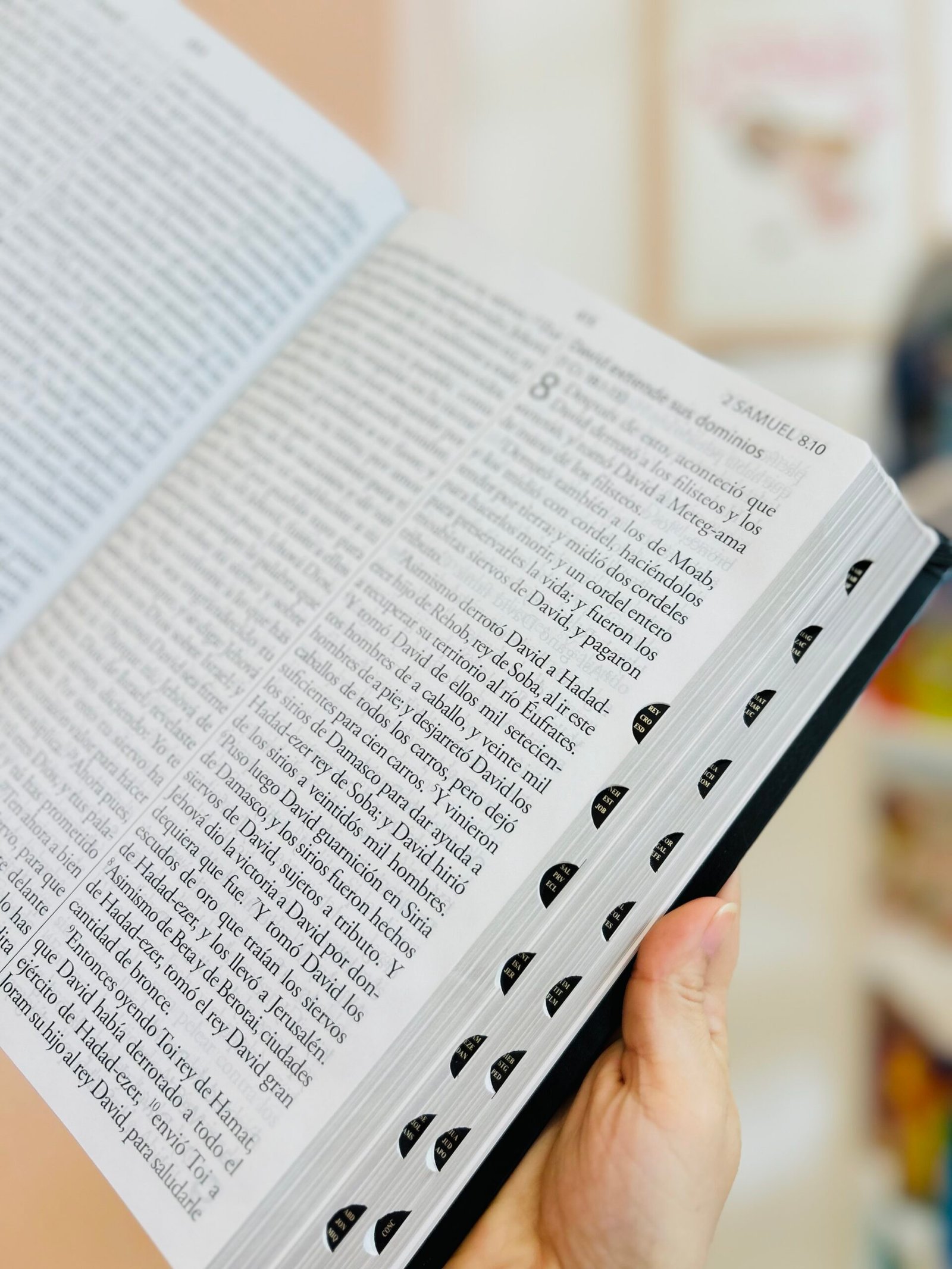 Biblia Reina Valera Revisada 1960 letra súper gigante, símil piel negra con índice - Image 5