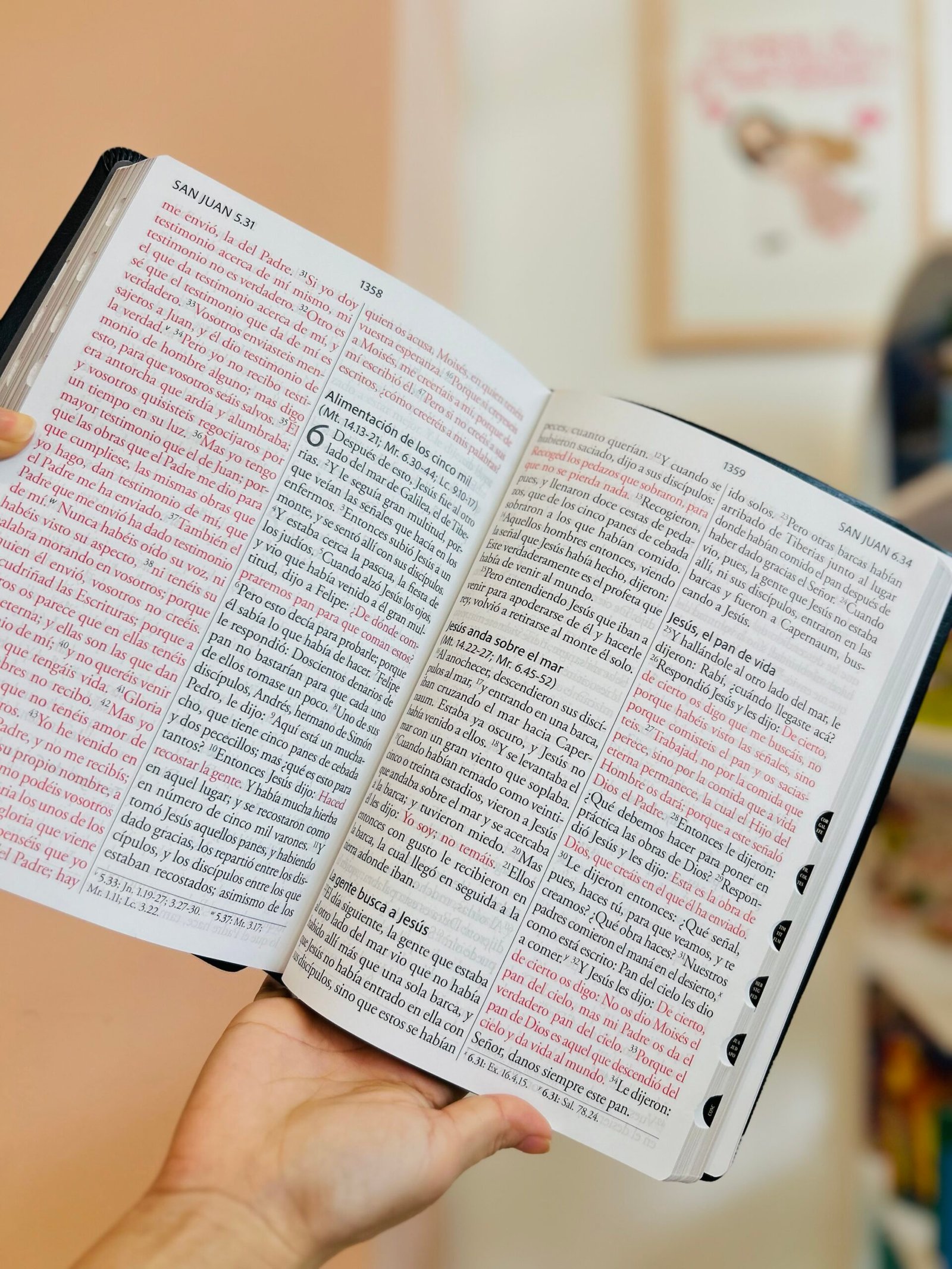 Biblia Reina Valera Revisada 1960 letra súper gigante, símil piel negra con índice - Image 4