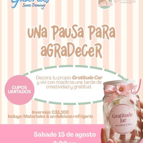 Taller “Una pausa para agradecer”