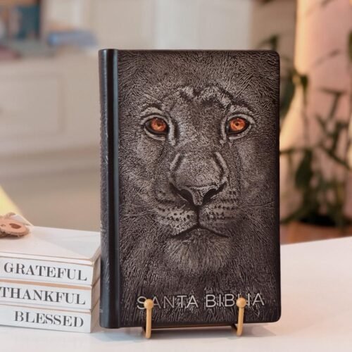 Biblia León de Judá Edición Especial RV1960, tapa dura negro con índice
