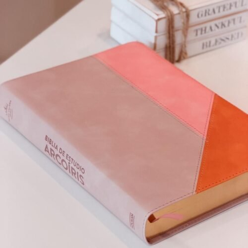 RVR 1960 Biblia de Estudio Arcoíris, rosa cuarzo